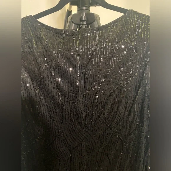 Glamorous Black Sequin Dress - Picture 8 of 10